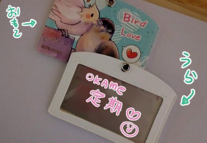 オカメインコパスケース(定期券入れ)