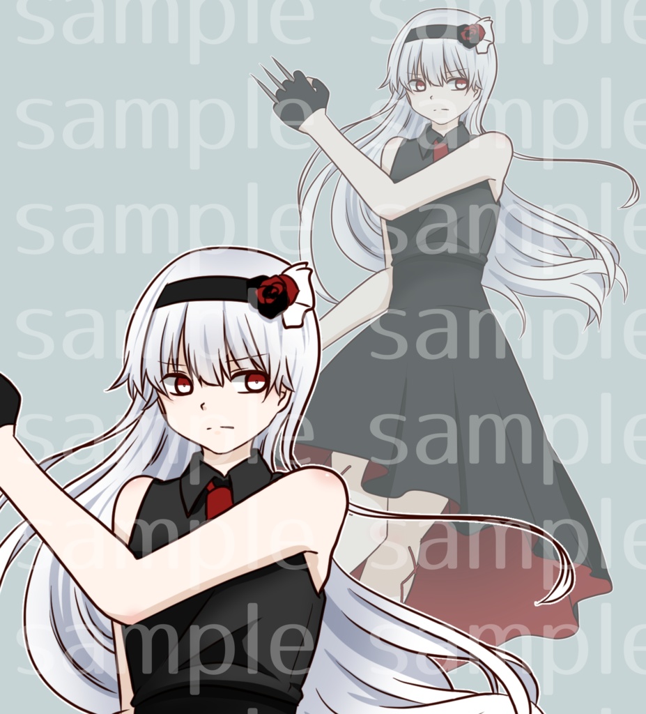 戦う女の子全身立ち絵【TRPG】