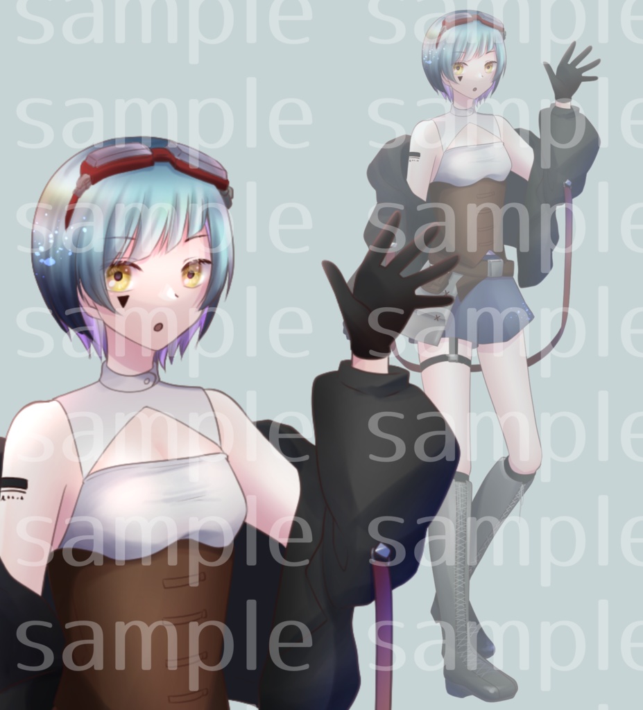 冒険者風の女の子の全身立ち絵【TRPG】