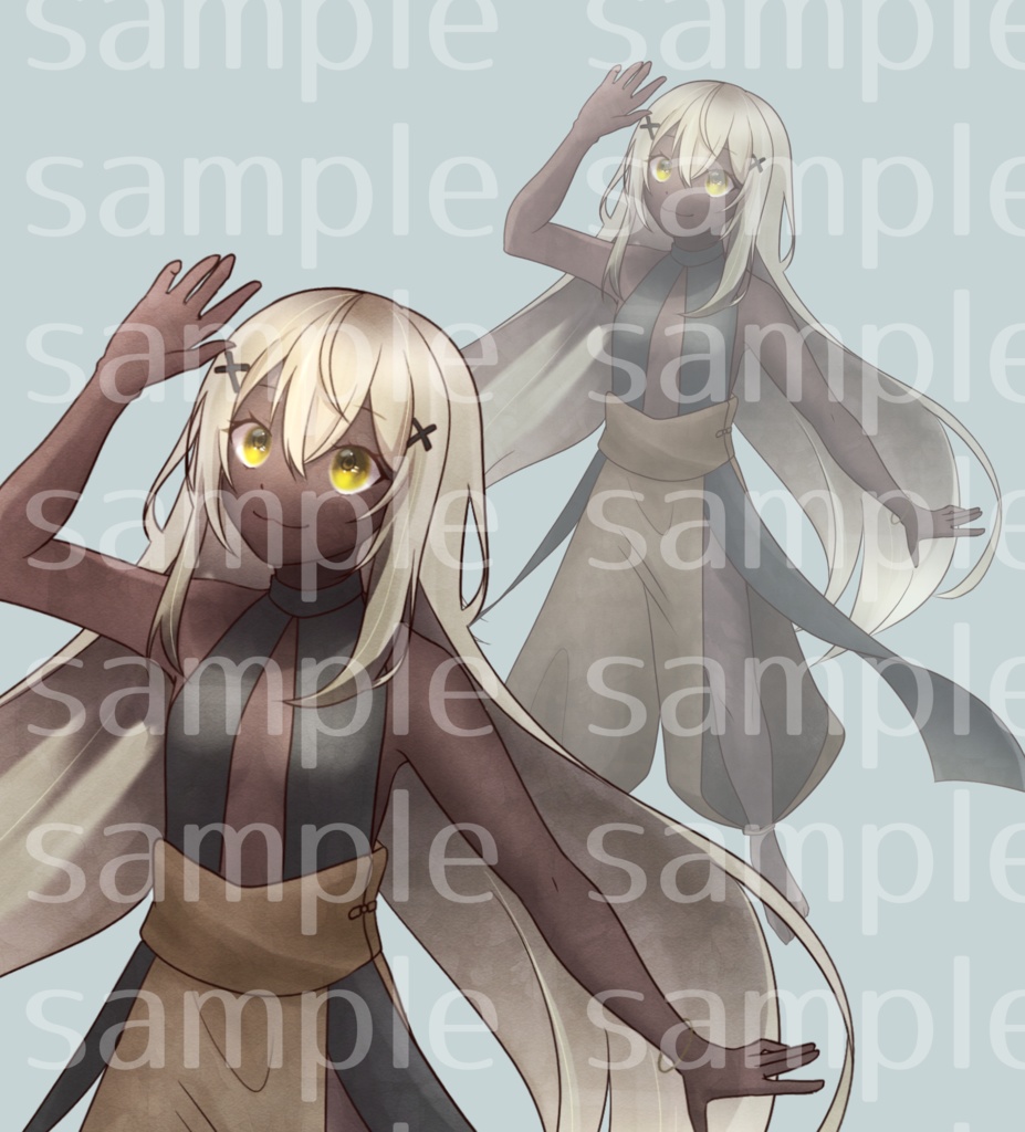 アラビアンな女の子の全身立ち絵【TRPG】