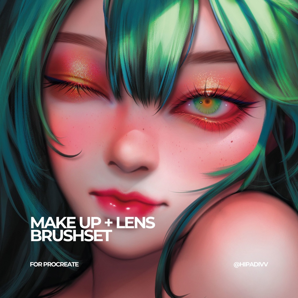 padivv Make Up + Lens Brushset for Procreate