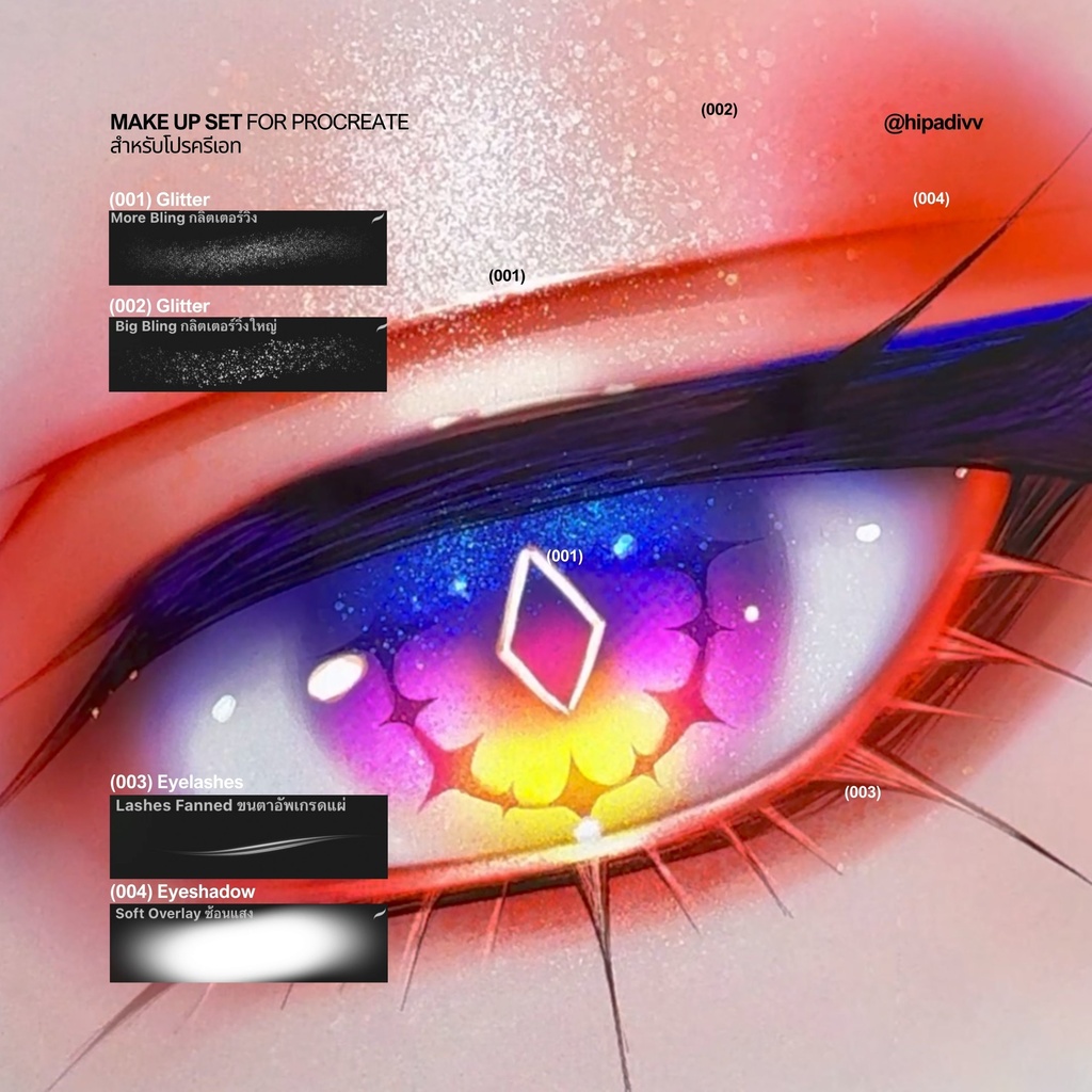 hipadivv Make Up Set for Procreate