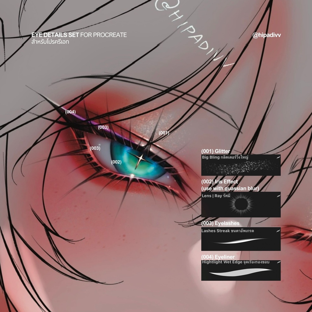 Eye Details Set for Procreate