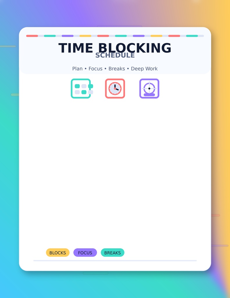 「タイムブロッキングスケジュール」
