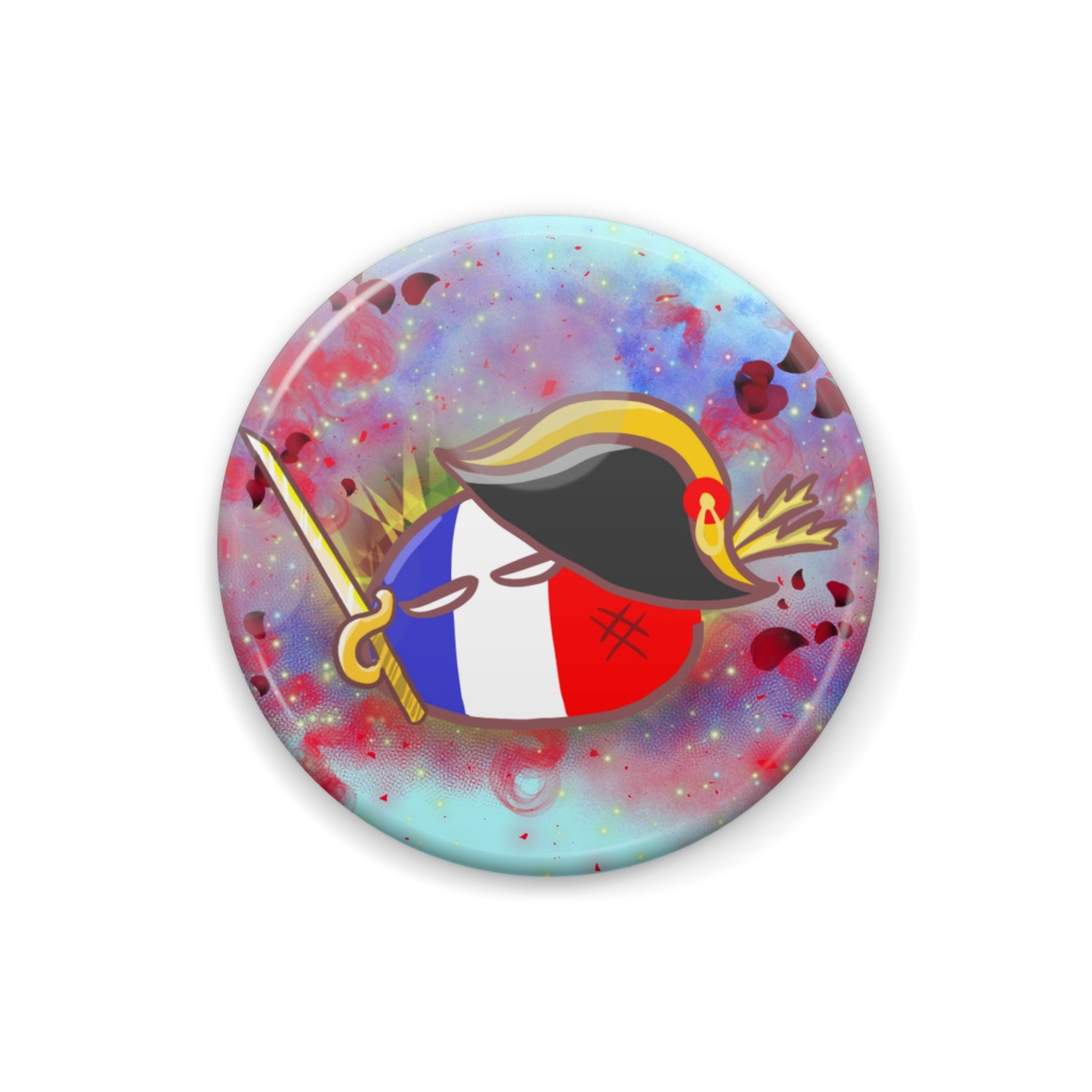 フランスの缶バッジ