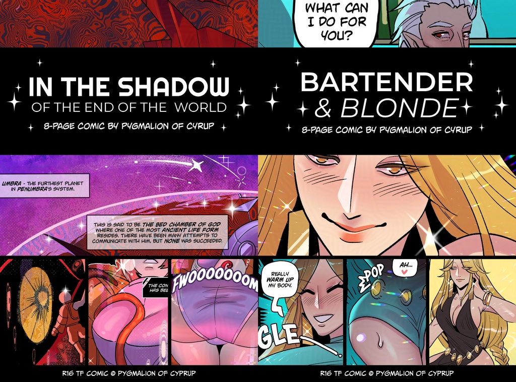 In the Shadow of The End of The World & Bartender&Blonde TF Comic