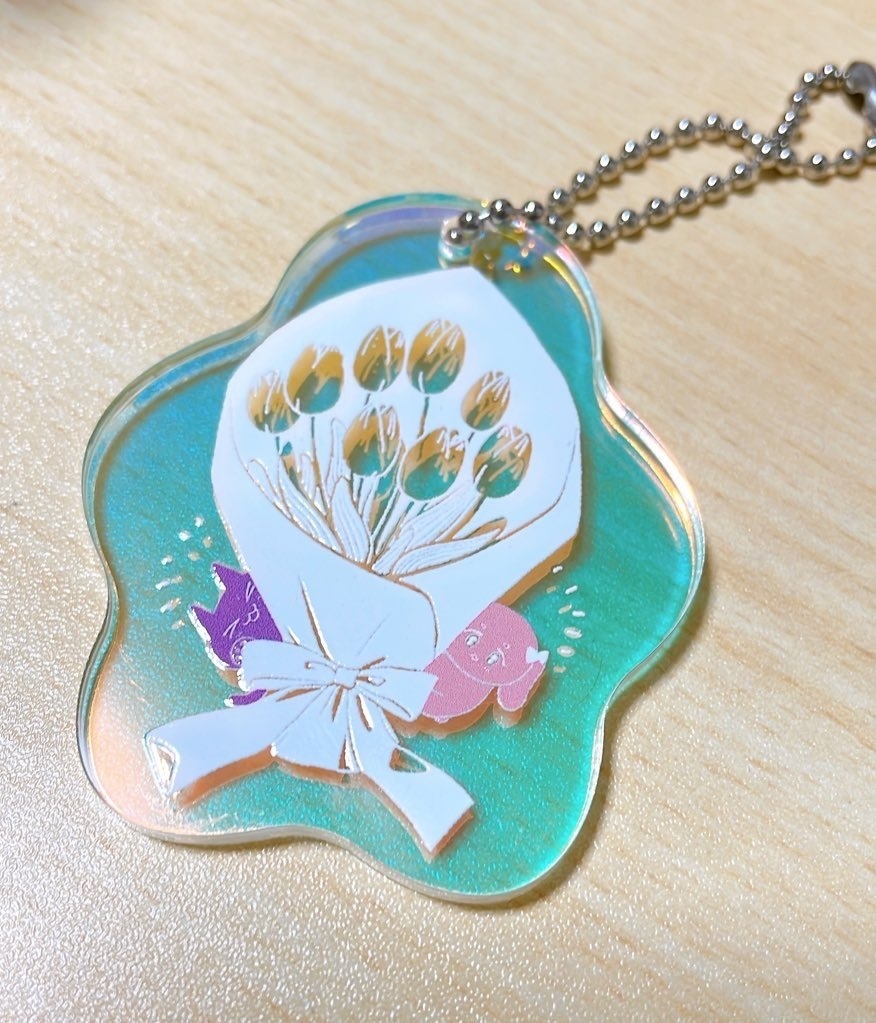 オーロラアクリルキーホルダー