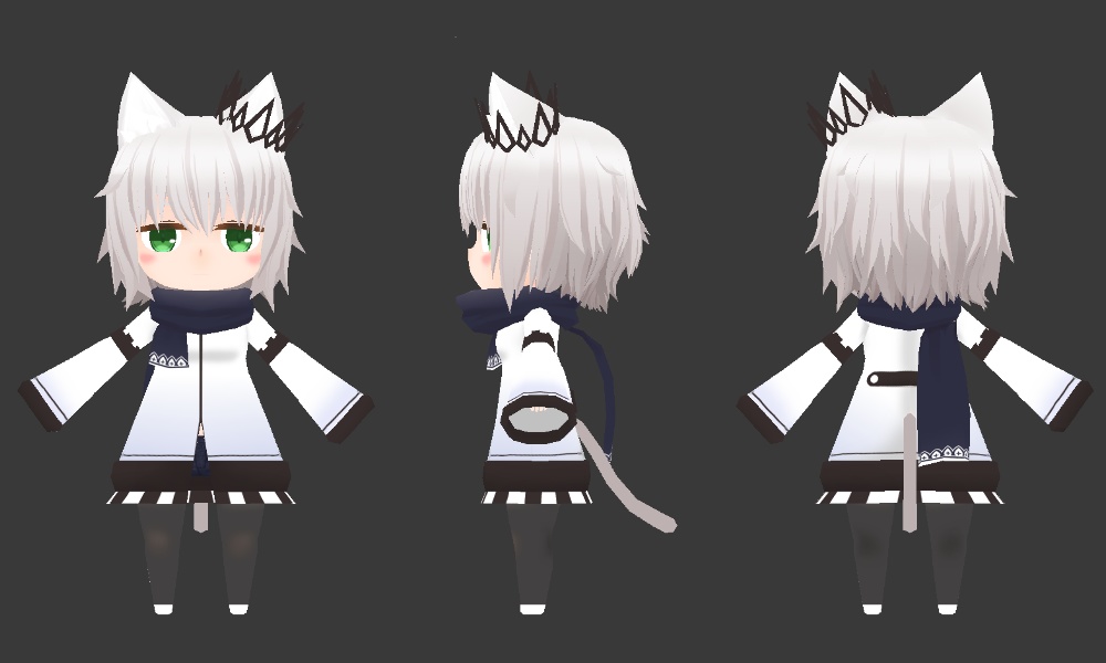 【VRchat向け オリジナル3Dモデル】でふぉるめチェック