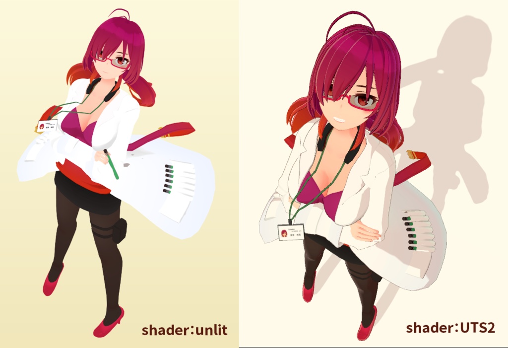 【VRchat向け オリジナル3Dモデル】ある組織の研究者