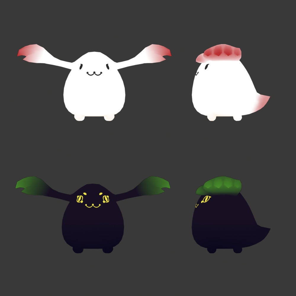 【VRchat Quest向け オリジナル3Dモデル】ざこもん!