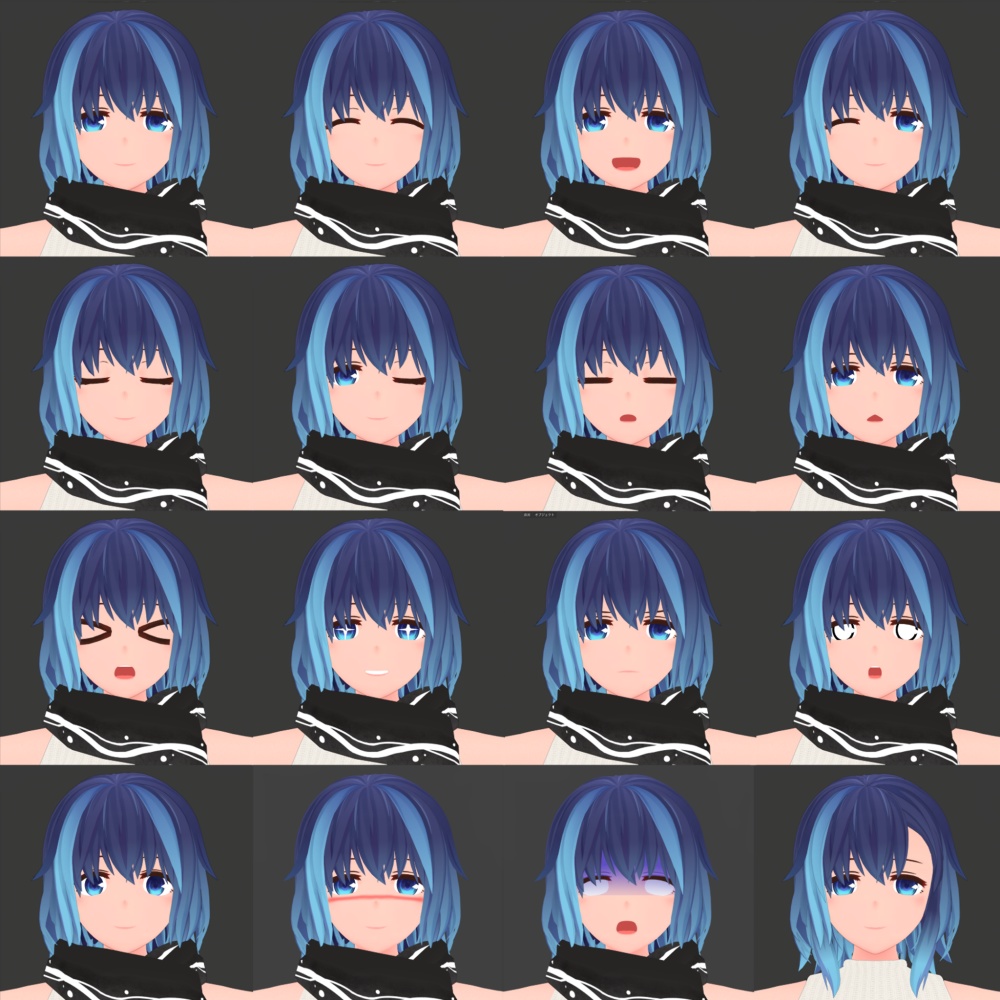 【VRchat向け オリジナル3Dモデル】くじら - chan