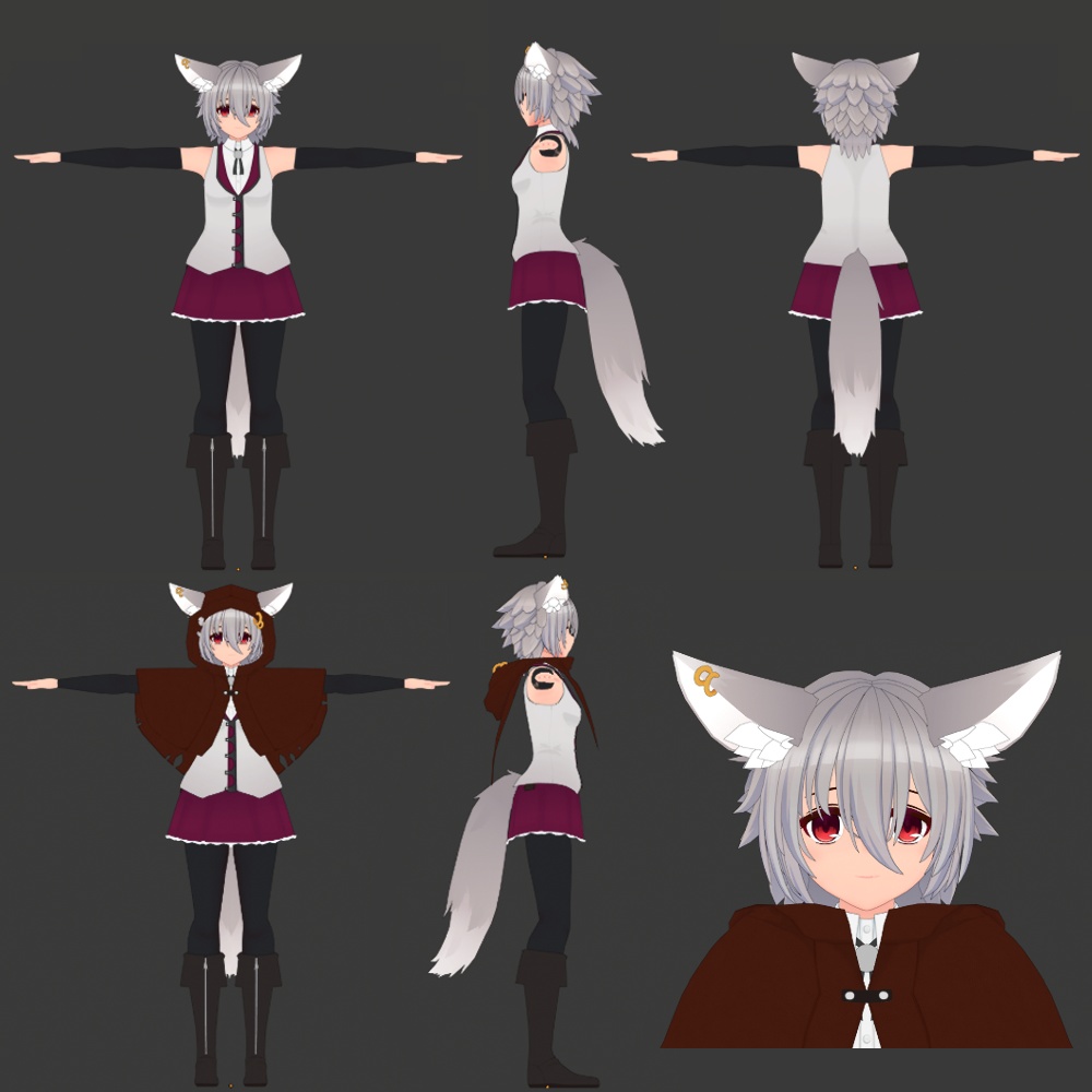 【VRchat向け オリジナル3Dモデル】アナタヲ・T・ベルノ