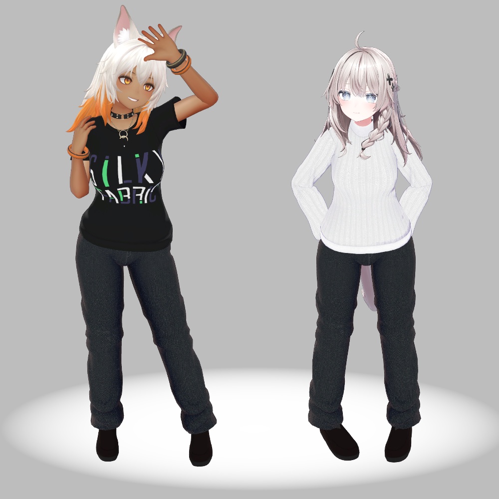 【VRChat向け衣装】シンプルウェア(7アバター対応)