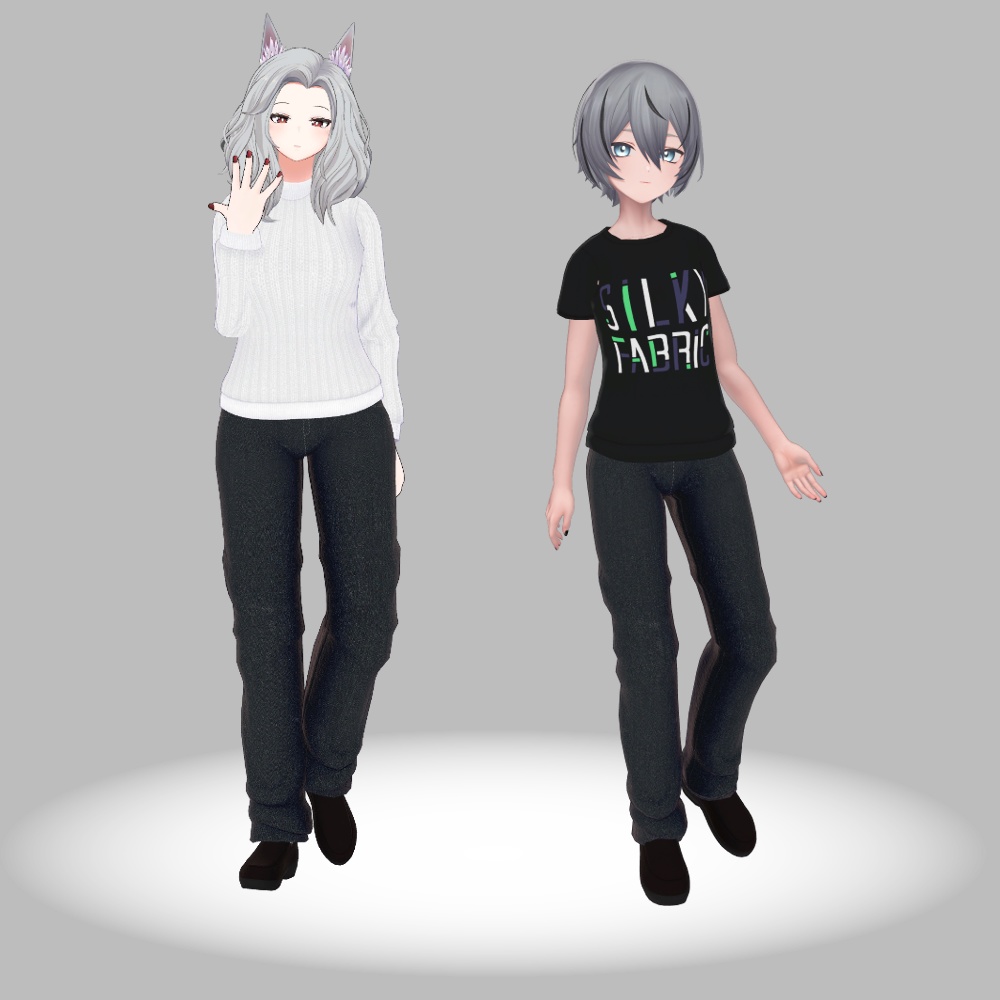 【VRChat向け衣装】シンプルウェア(7アバター対応)