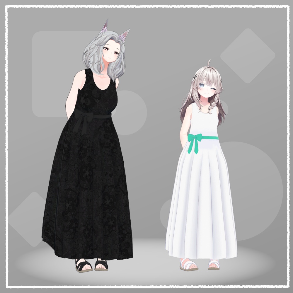【VRChat向け衣装】サマードレス(桔梗/しなの/マヌカ/シャーレン/エリオスカ/センティッドV2)