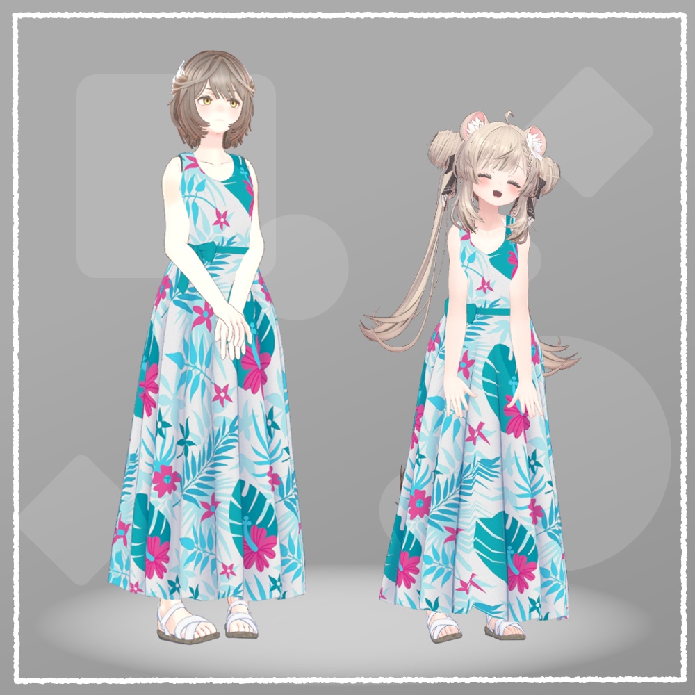 【VRChat向け衣装】サマードレス(桔梗/しなの/マヌカ/シャーレン/エリオスカ/センティッドV2)