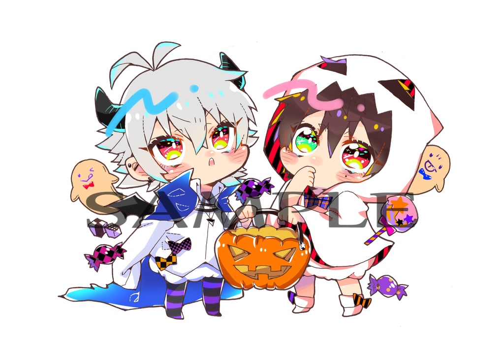 ヒプマイ 一郎 左馬刻 ハロウィンアクキー らびのお店やさん Booth