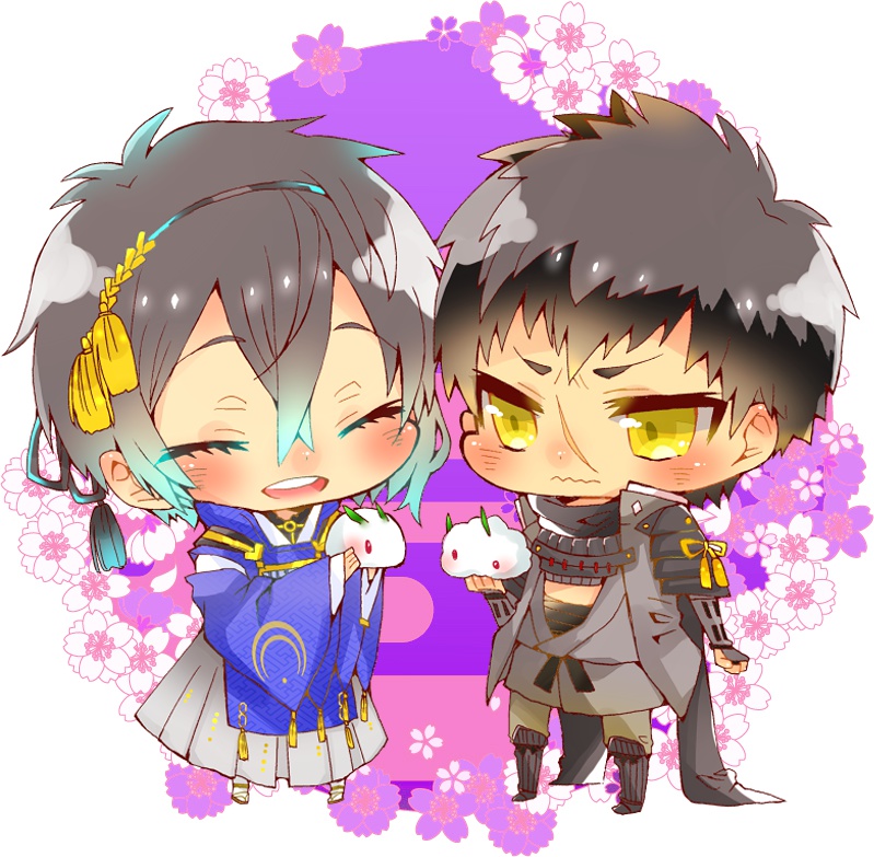 刀剣乱舞　じじたぬ　木製ストラップ