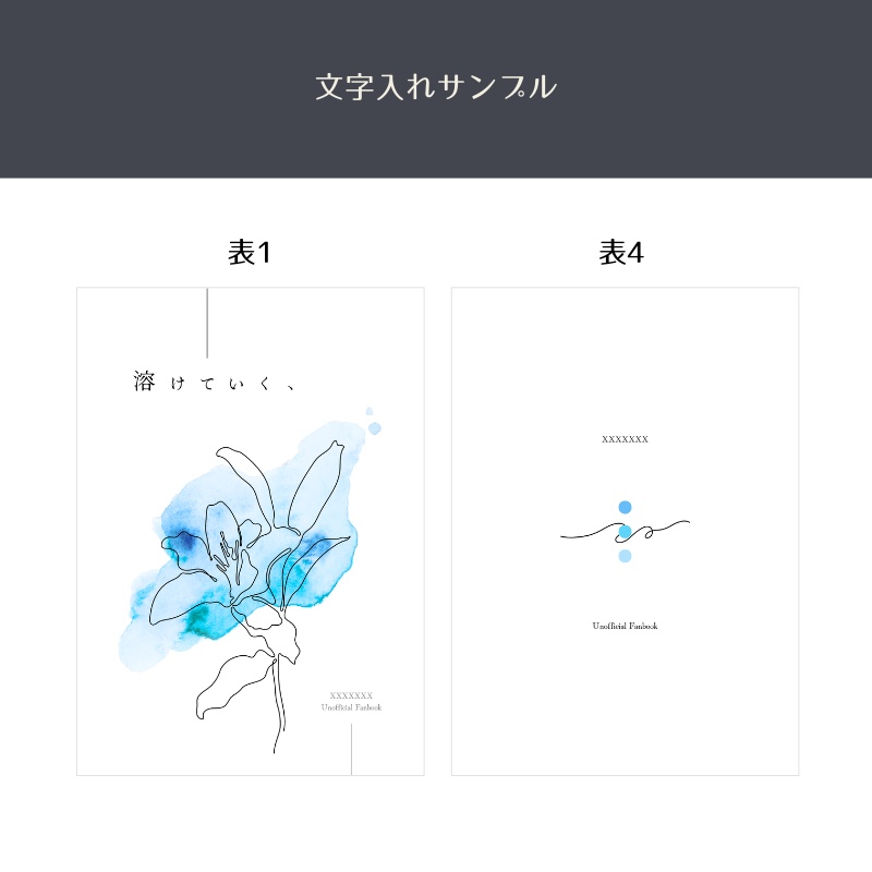 A5・A6同人誌表紙テンプレート(背幅0~10mm対応)