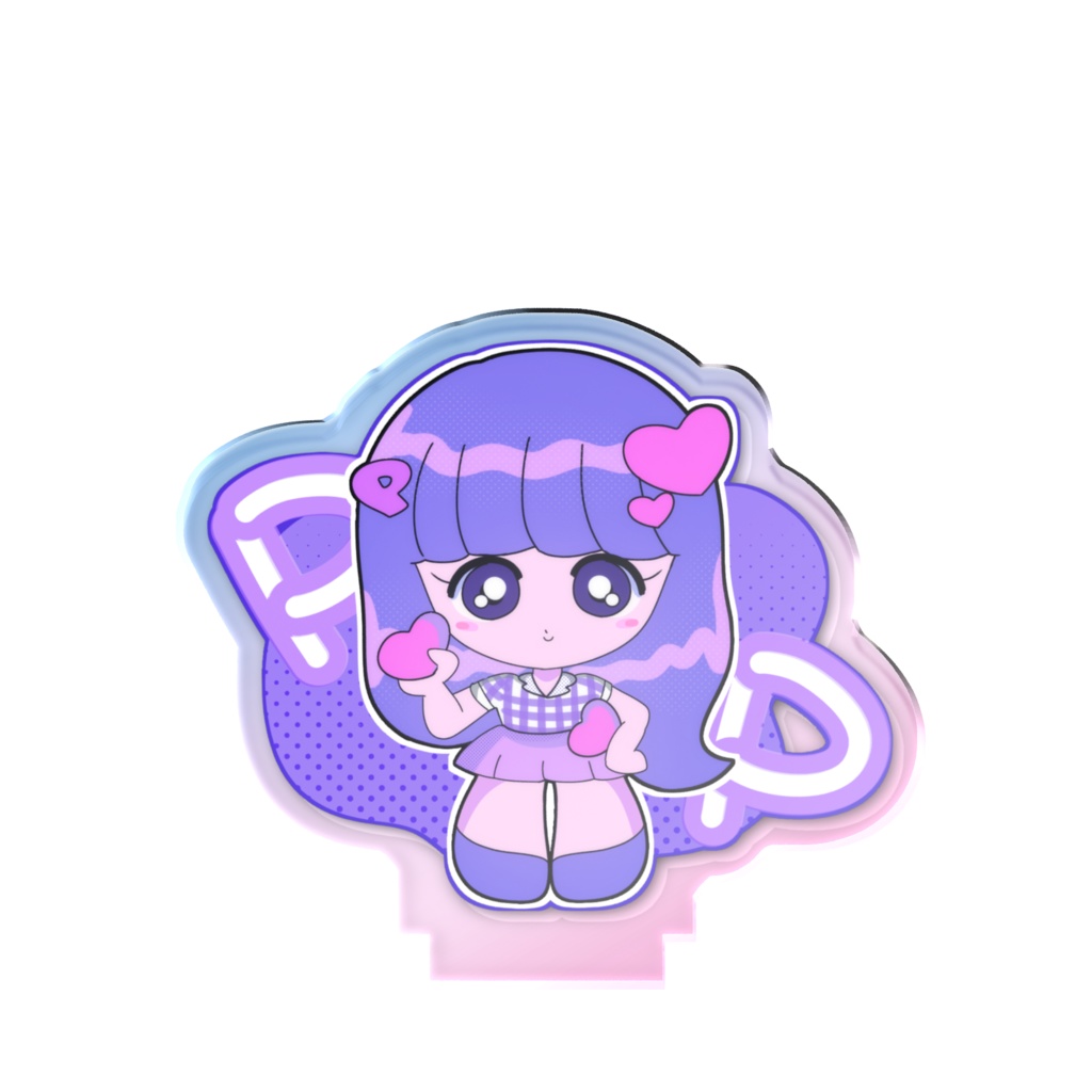 OCぱーぷるちゃん◆オーロラアクリルスタンド