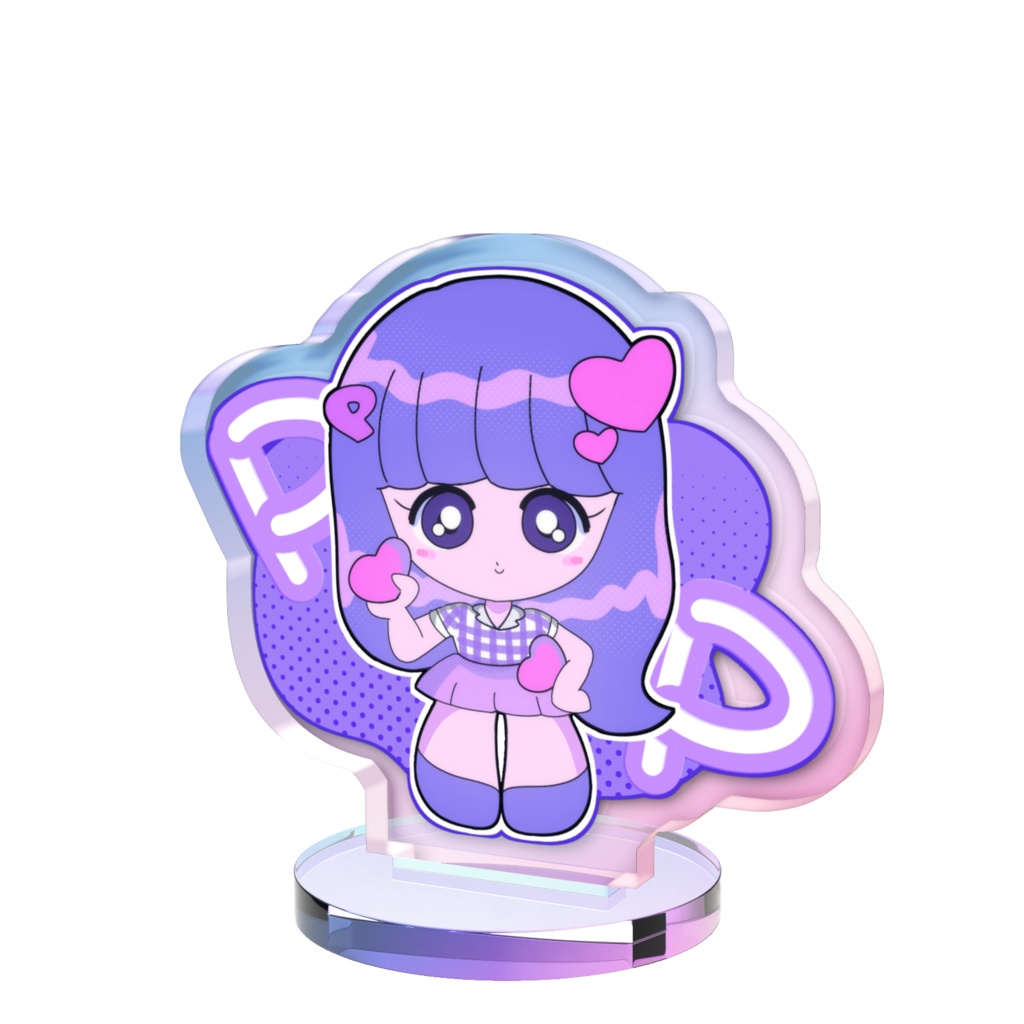 OCぱーぷるちゃん◆オーロラアクリルスタンド