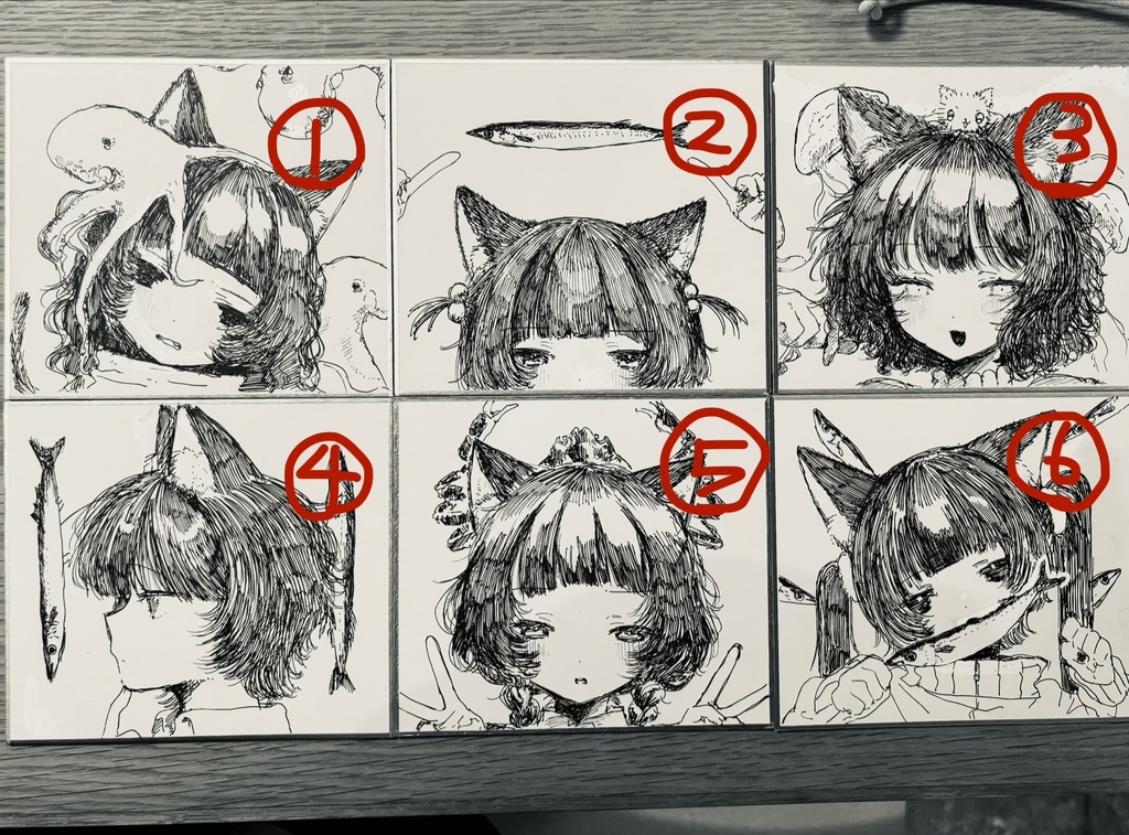 ねこちゃん色紙