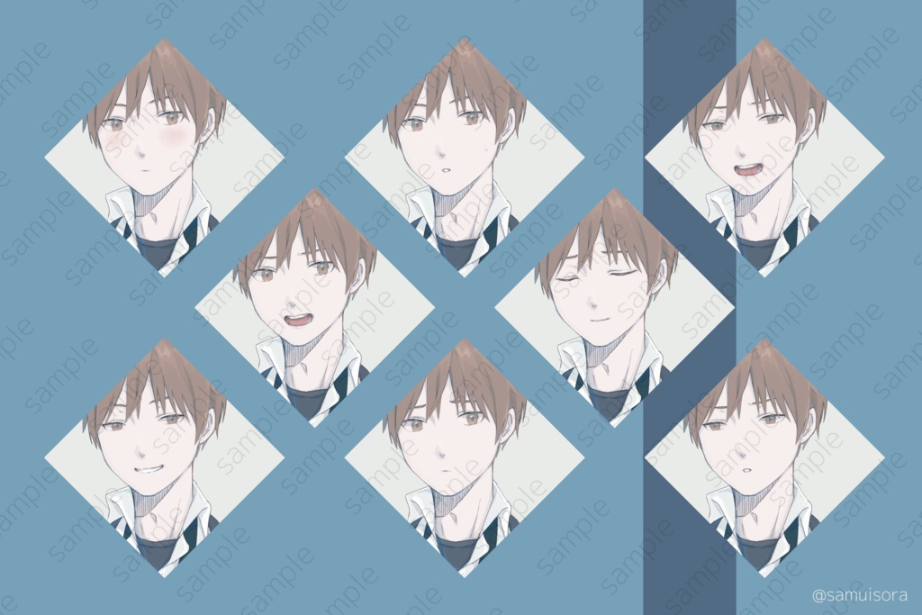 男子学生の立ち絵