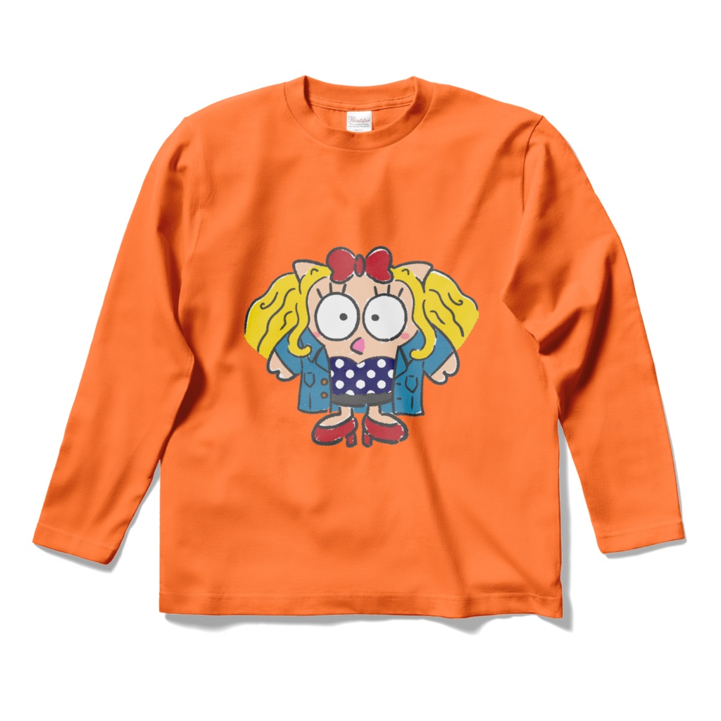 フッコ ロングTシャツ(橙)