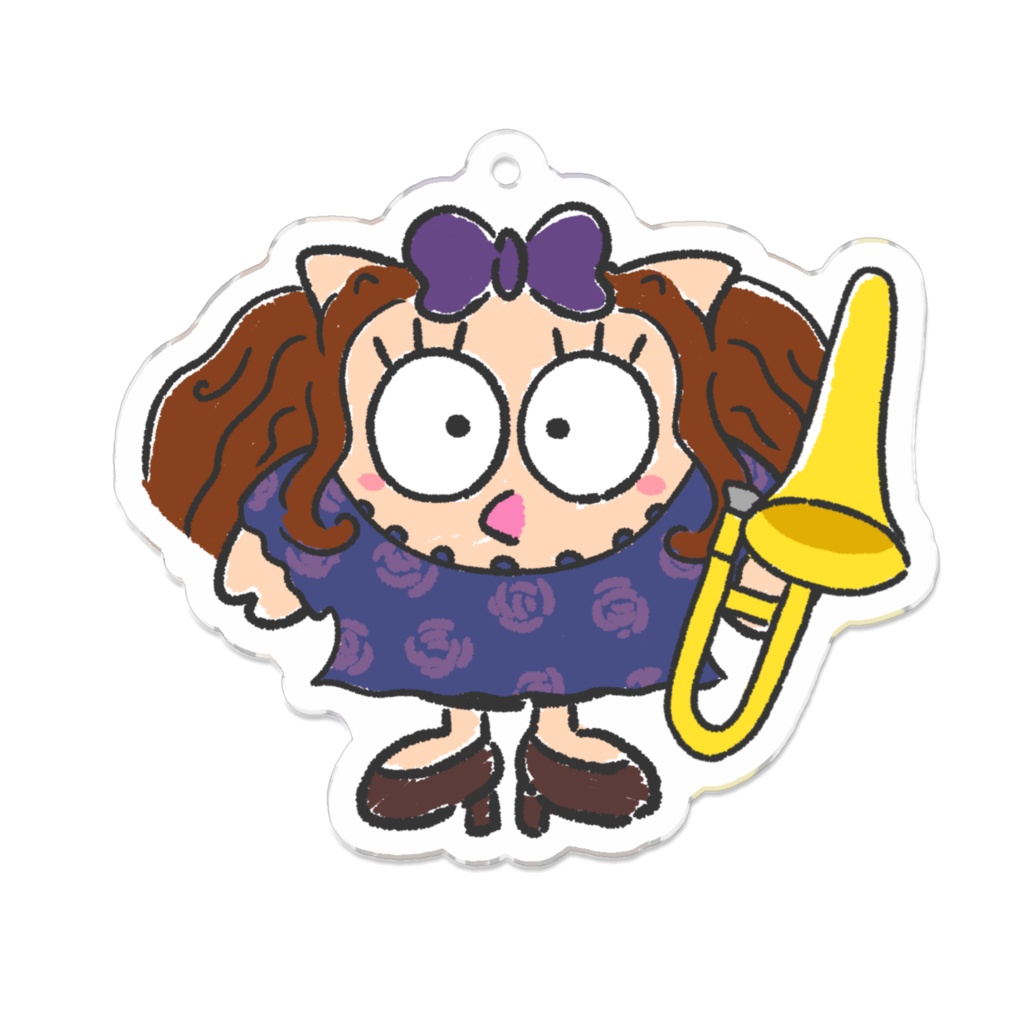 フッコ(トロンボーン) アクリルキーホルダー