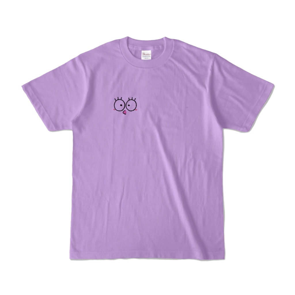 フッコの顔 Tシャツ(ライトパープル)