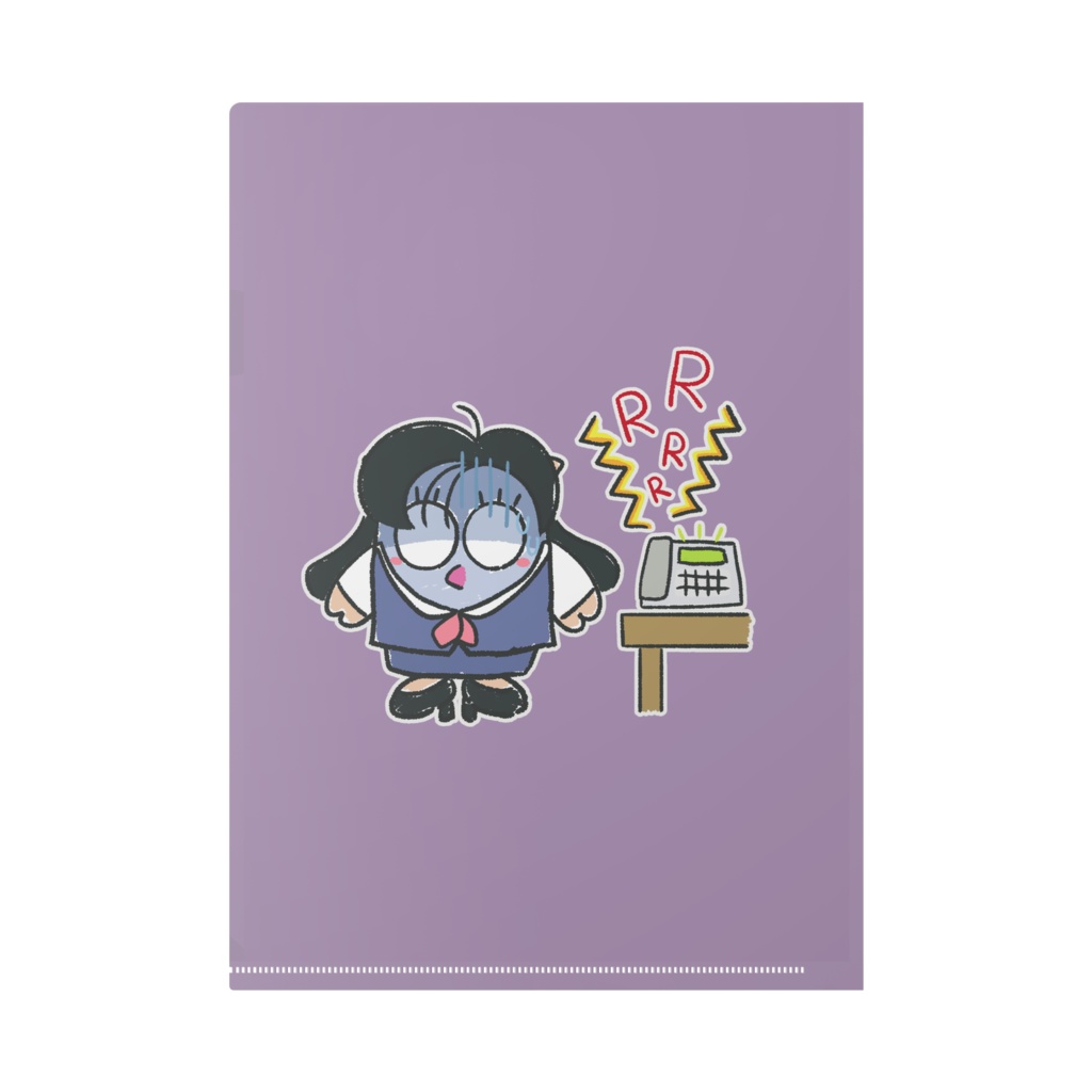 クリアファイル(青ざめOLフッコ)