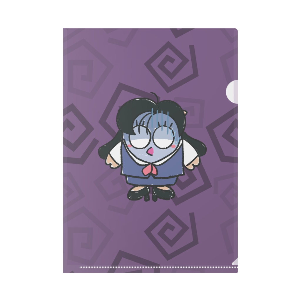 クリアファイル(青ざめOLフッコ)