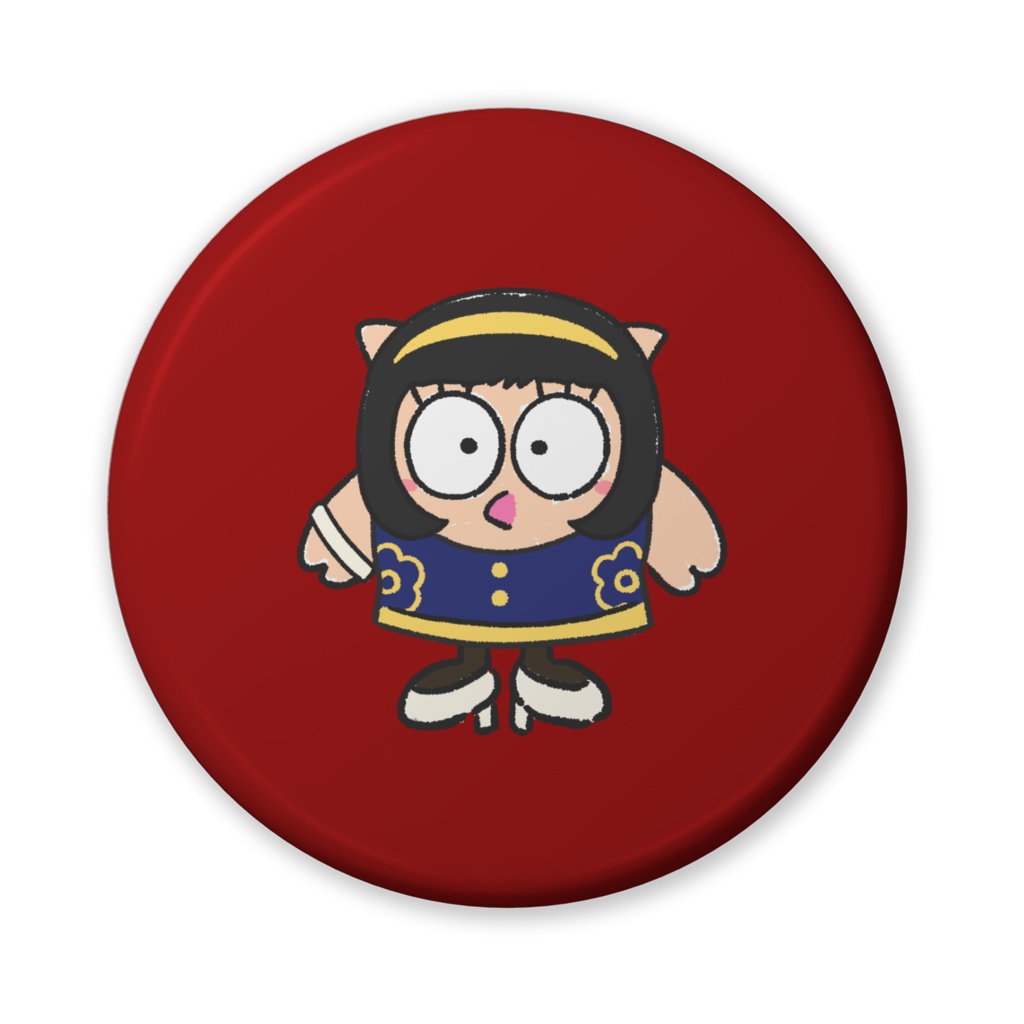 1960年代っぽいフッコ(缶バッジ)