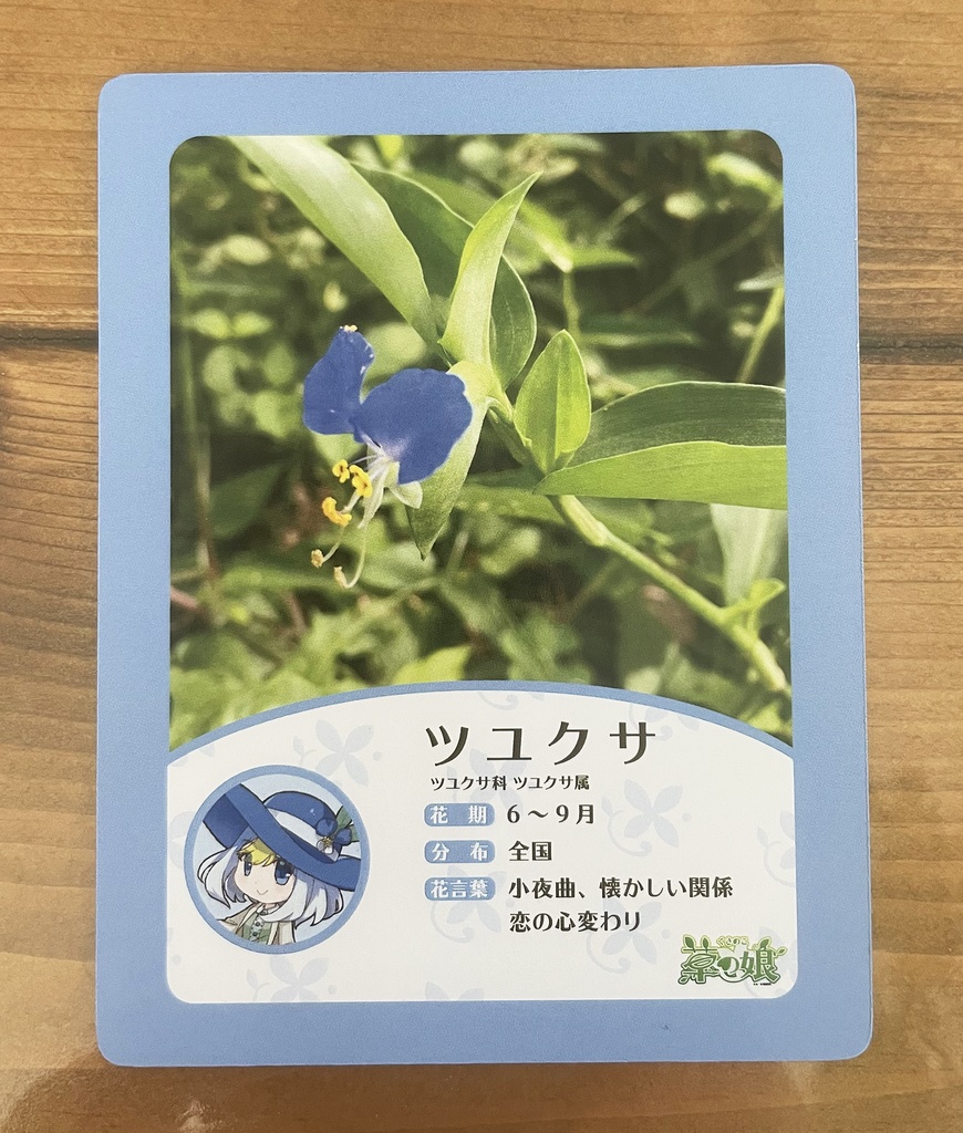 ツユクサさん アクリルフィギュアスタンド 草の娘shop Booth