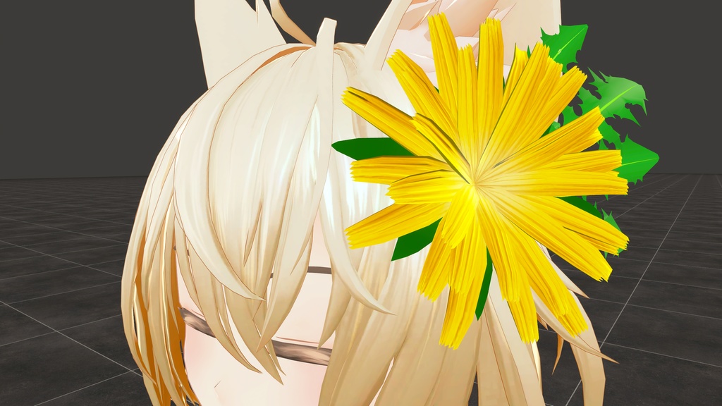 たんぽぽの髪飾り【MA対応】一日無料