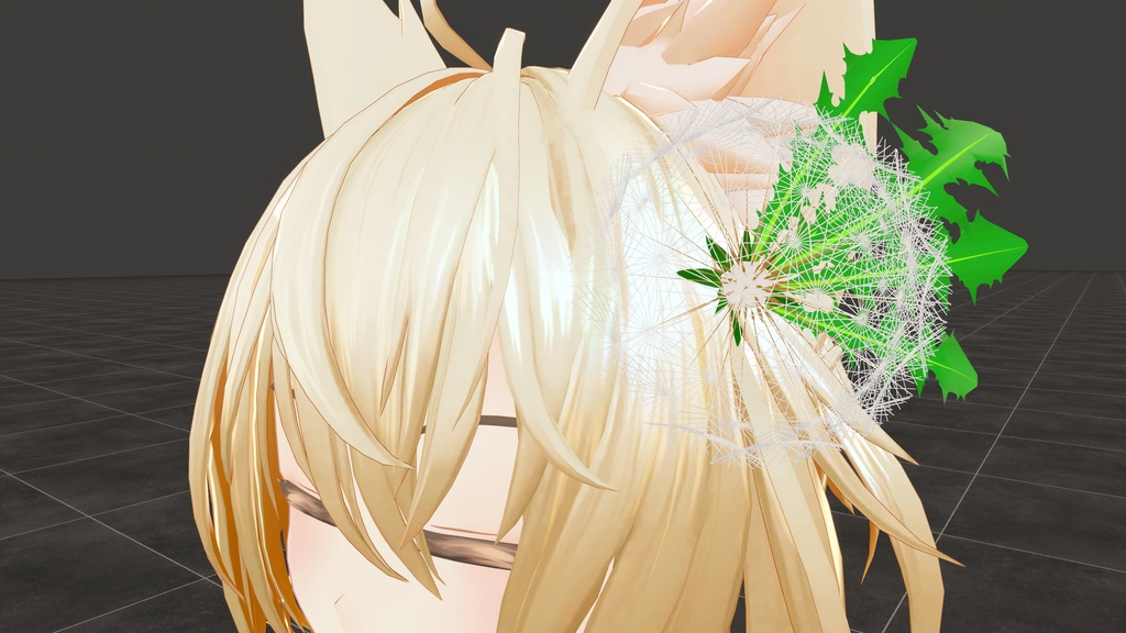 たんぽぽの髪飾り【MA対応】一日無料