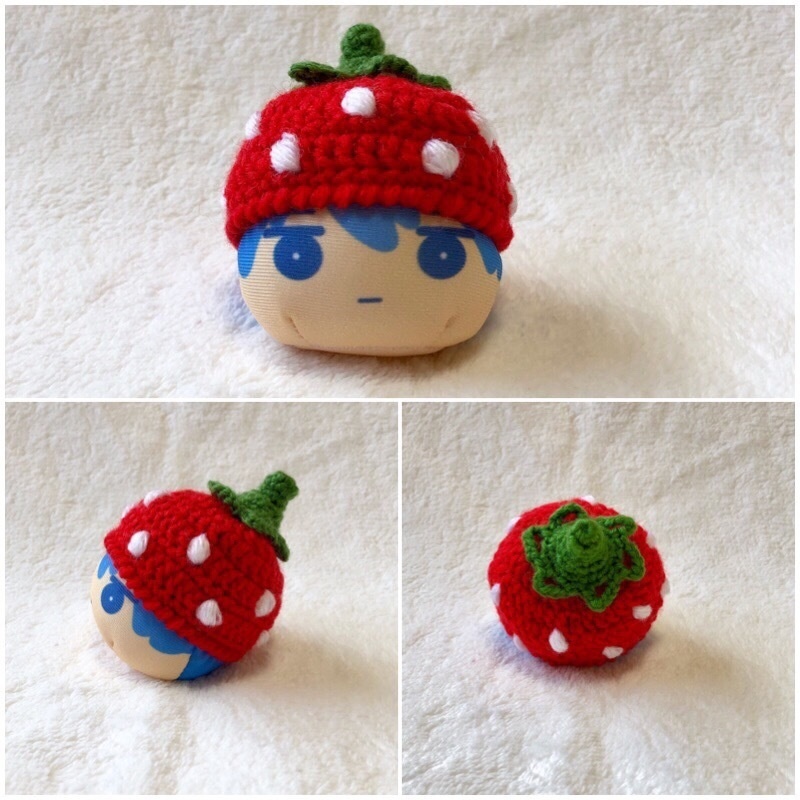 ニット帽(いちご)