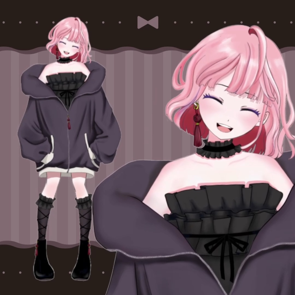 【限定1点】ジト目の女の子【VTS対応】【Live2Dモデル】