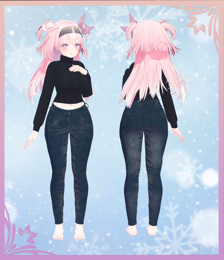 【セレスティア/Selestia】 Fluffy Knit & Jeans