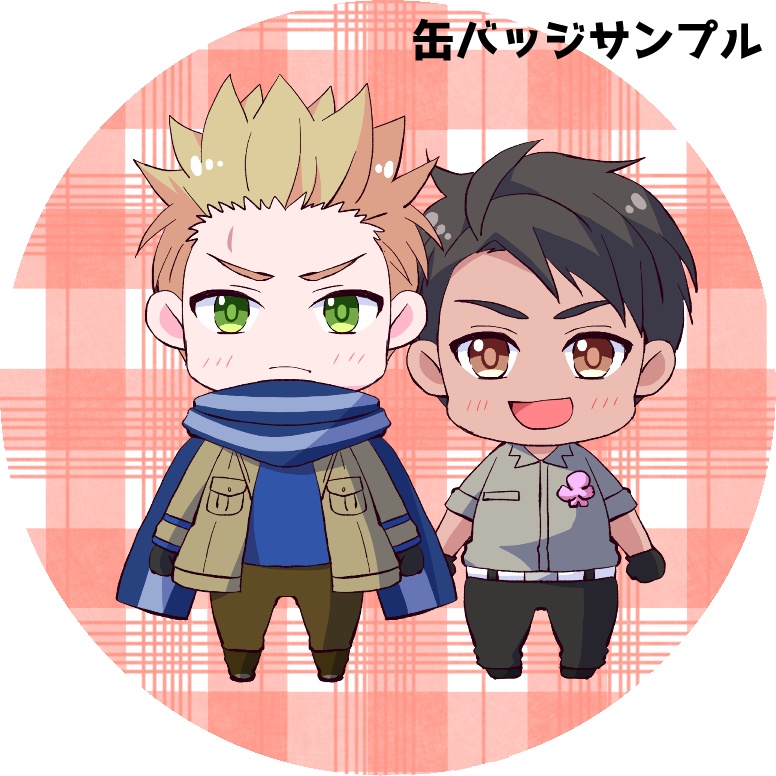 【ヘタリア】缶バッジとフレークシール詰め合わせ(2)