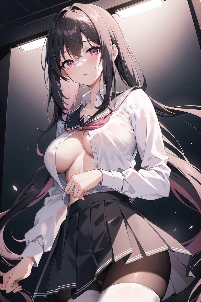 制服下乳学園2 イラスト集 188枚 下乳学園シリーズ 2巻