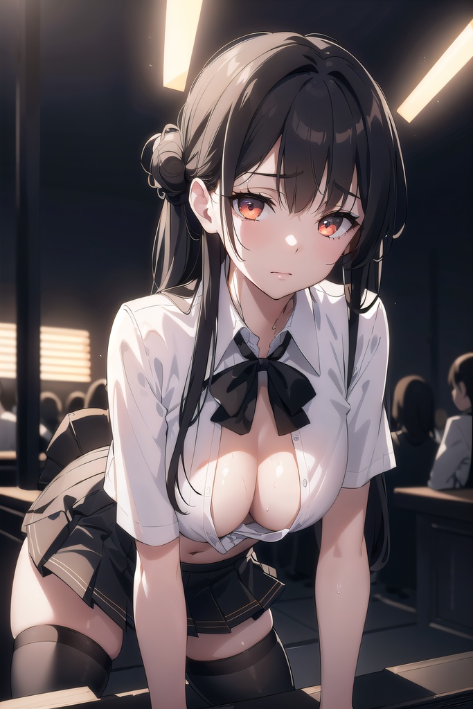 制服下乳学園2 イラスト集 188枚 下乳学園シリーズ 2巻