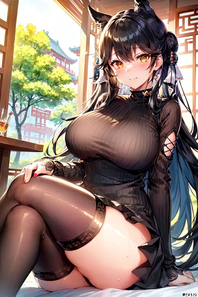 アズー〇レーン 愛宕さん セーター イラスト集 158枚