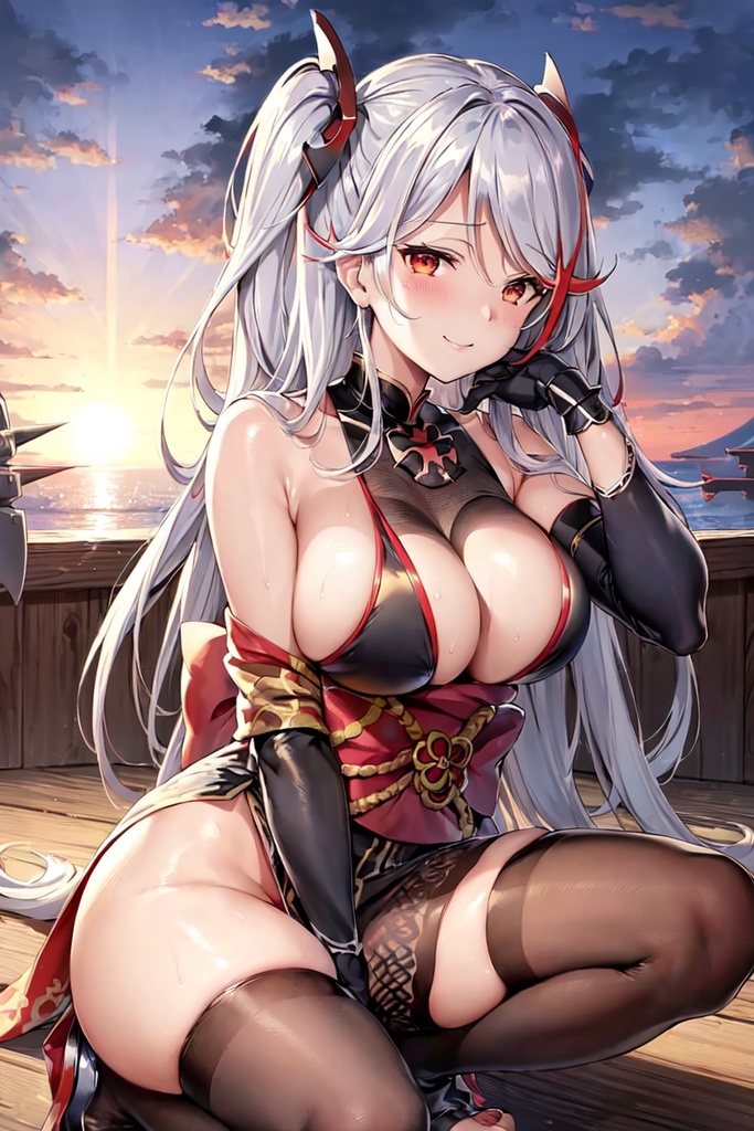 アズー○レーン プリンツ・オイゲン くのいち イラスト集 159枚