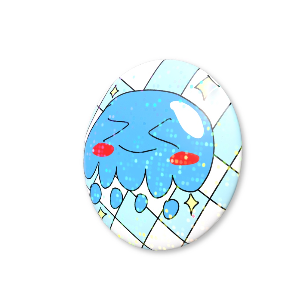 くらげちゃん缶バッジ(ホログラムver.)