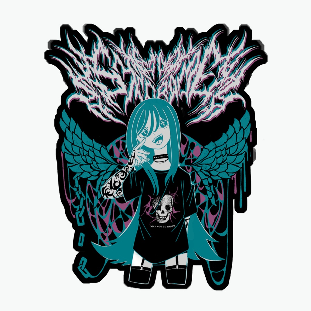 ホログラムステッカーblack