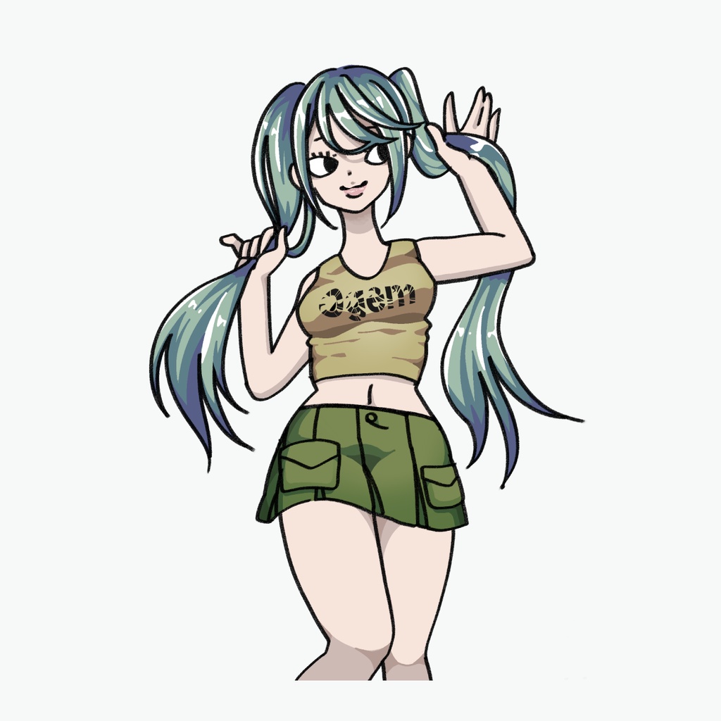 ギャルズステッカーtwin tails
