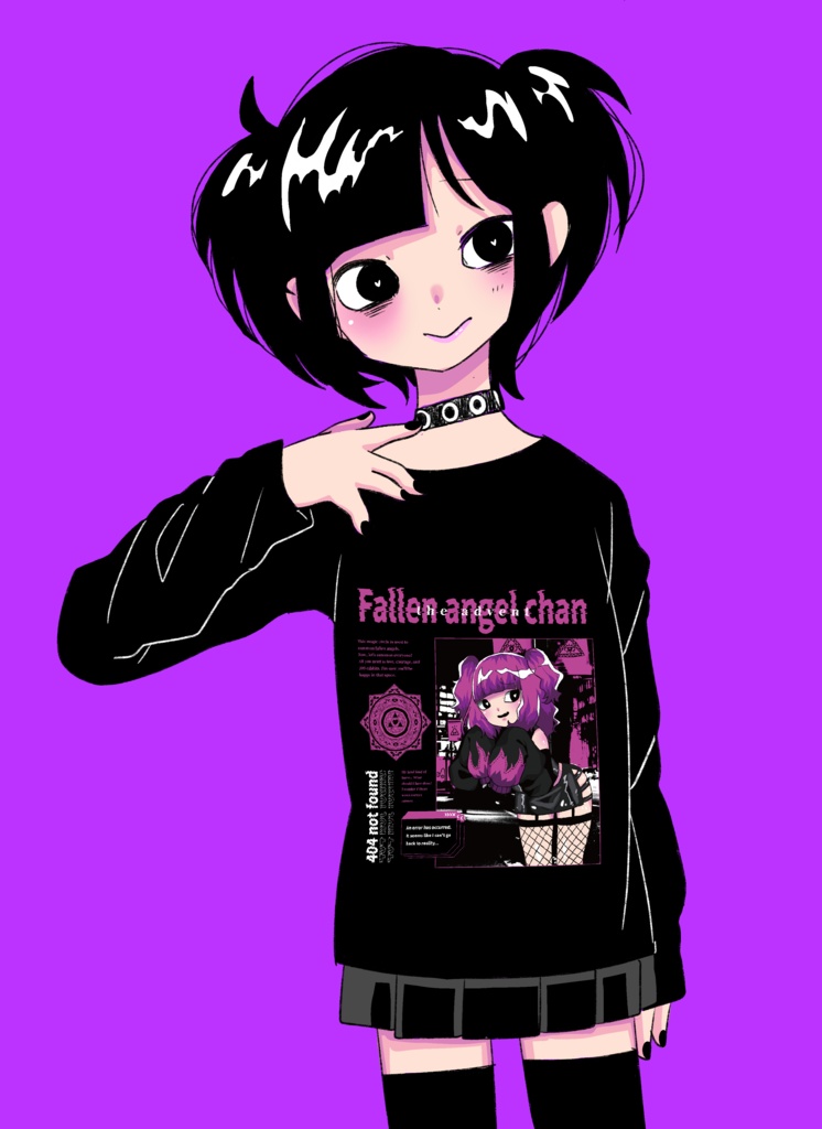 堕天使ちゃんロンT