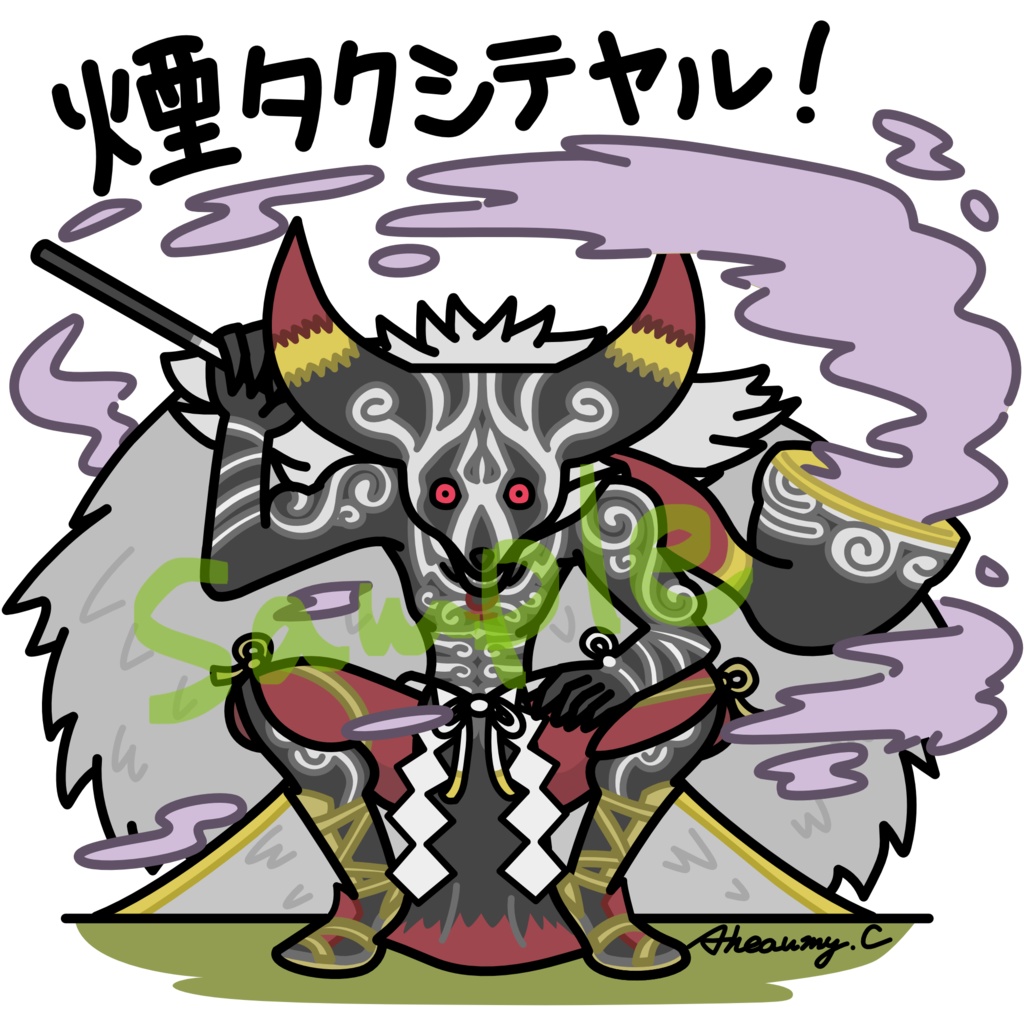 ホロステッカー　つくもがみさま