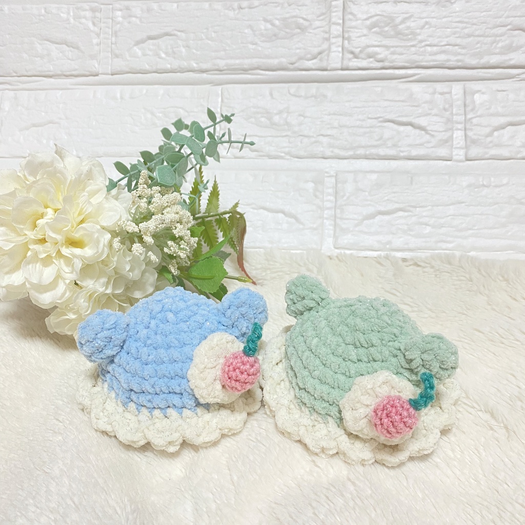 【ぬい用】クリームソーダぼうし │ ふわコロりんSサイズ